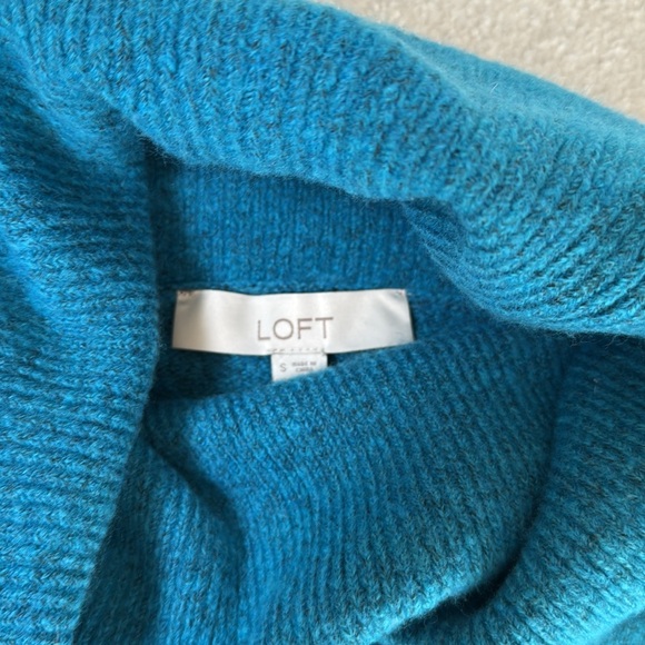 LOFT Blue Cozy Cowl Neck Sweater - Picture 6 of 6